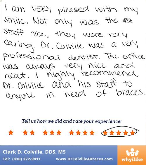 Orthodontic Specialists of Seguin review by Elissa V. in Seguin, TX on March 16, 2016