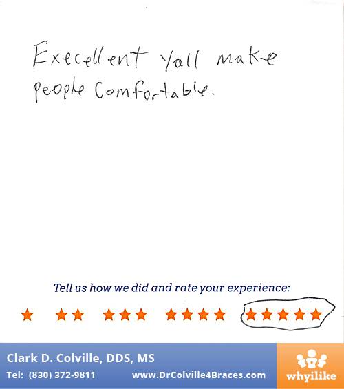 Orthodontic Specialists of Seguin review by Ryder H. in Seguin, TX on March 16, 2016