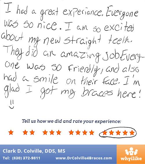 Orthodontic Specialists of Seguin review by Karen P. in Seguin, TX on May 03, 2016
