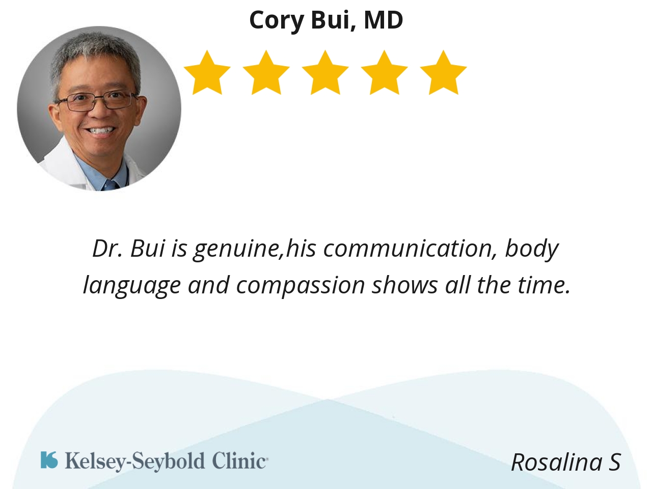 Cory Bui Md Family Medicine Doctor Kelsey Seybold Clinic