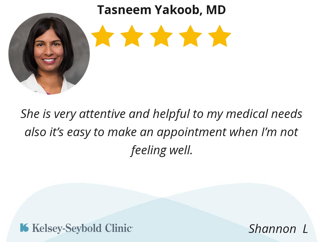 Tasneem Yakoob, MD | Cypress Internal Medicine | Kelsey-Seybold